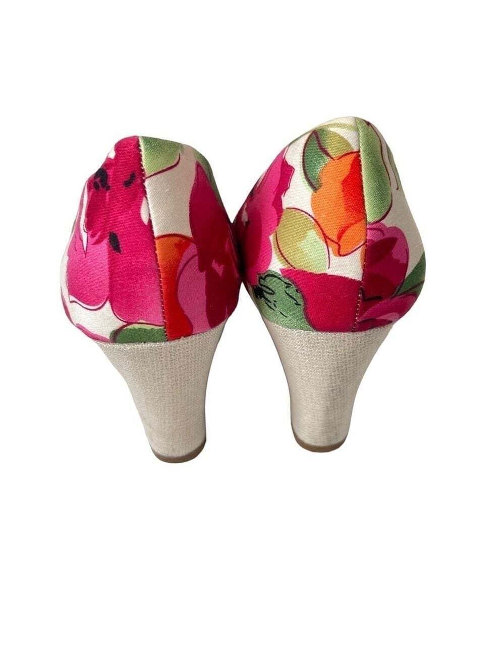 A2 by Aerosoles Plumberry Floral Wedge Heels Size 9.5 Romanticcore Spring - Picture 10 of 13